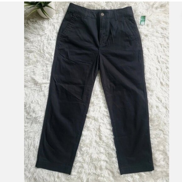 GAP High Rise Girlfriend Khakis Black Stretch Twill Pants Size 16 #819959 RT$60 - Picture 9 of 12